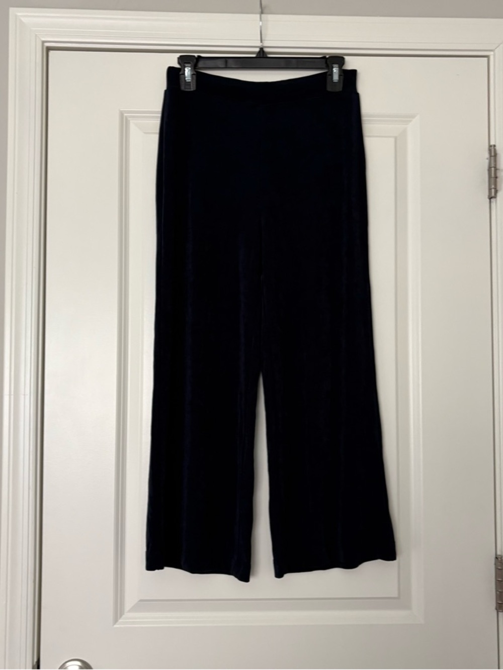 Chico’s Women’s Navy Blue “Traveler” Wide-Leg Pants